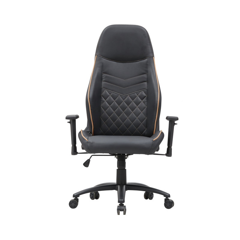 Fauteuil de jeu inclinable Rhodell, Noir/jaune