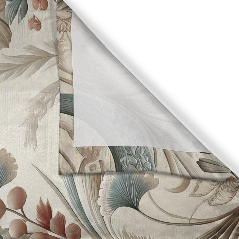 Vintage Kitchen Curtain, 55" W x 45" L