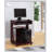 Versatile Utility Cart with Gliding Shelf and Rolling Castors for Kitchen, Microwave, and Computer Use-1039847026