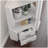 Wooden Corner Bar Cabinet with Open Shelves, Drawers, Mirrored Back, and High Legs for Easy Cleaning-368443832