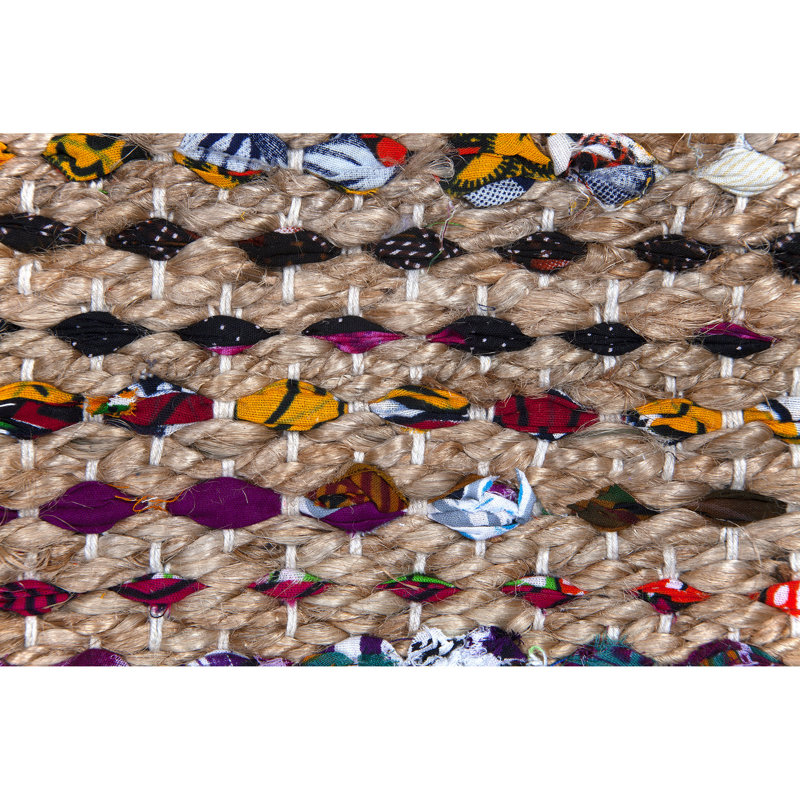 Tapis brun handwoven à tissage plat Sheffer, Rectangle 7 pi 11 po x 10 pi 2 po