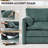 38.1''W Chenille Armchair Accent Chair Single Sofa for Living Room and Bedroom-1348274809