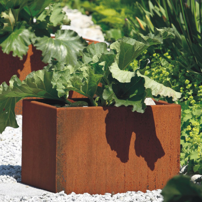 FORMENTERA Metal Steel pot, Brown