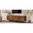 Retro Style Wood Grain TV Stand With Wavy Door For Tvs Up To 75, Spacious Storage And Cable Management, Sturdy Base For Living Room, TV Stand-319564663