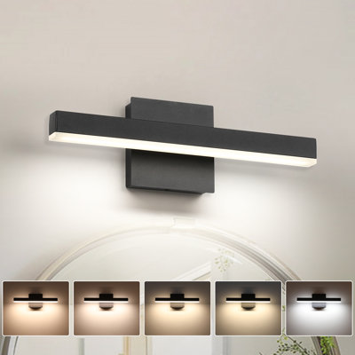 Éclairage de meuble-lavabo à DEL à intensité variable minimaliste avec 5 températures de couleur réglables
