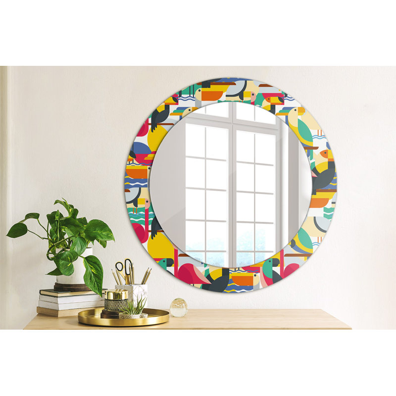 Huldar Glass Flat Wall Mirror