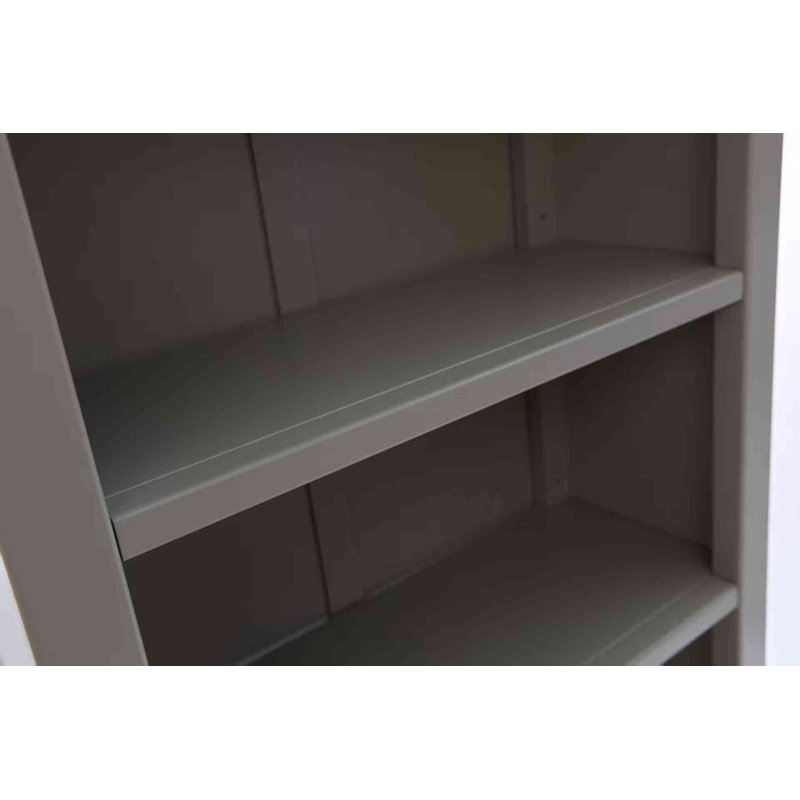 Arise-Sun High Bookcase with Cupboards, Gray