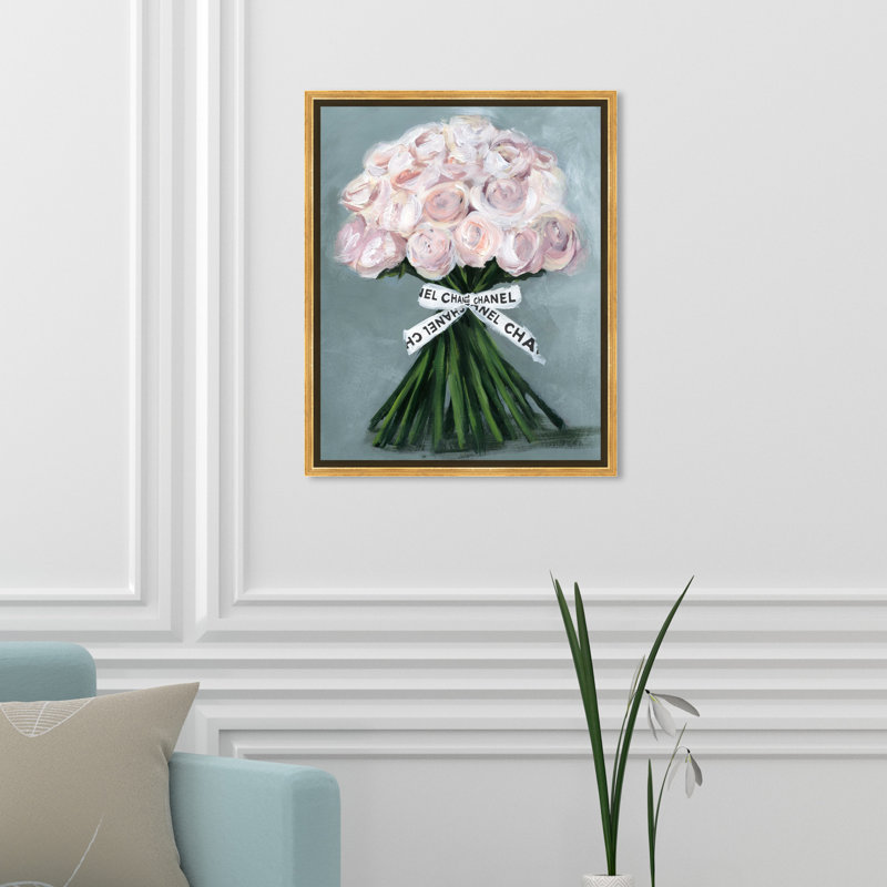 The Perfect Bouquet - Impression sur toile tendue, H 20 po x l 17 po, Cadre doré