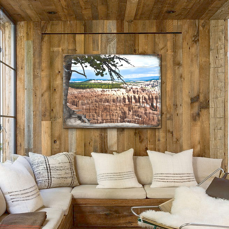 Bloc de bois canyon tree view Schaller, H 12 po x l 18 po x P 1 po