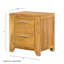 Table de chevet 20,7 x 15,4 x 22 po