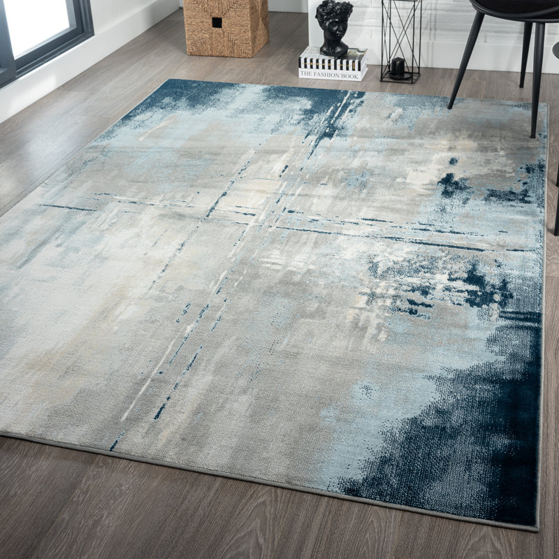 Abstract Indoor Rug, Rectangle 8' x 10'
