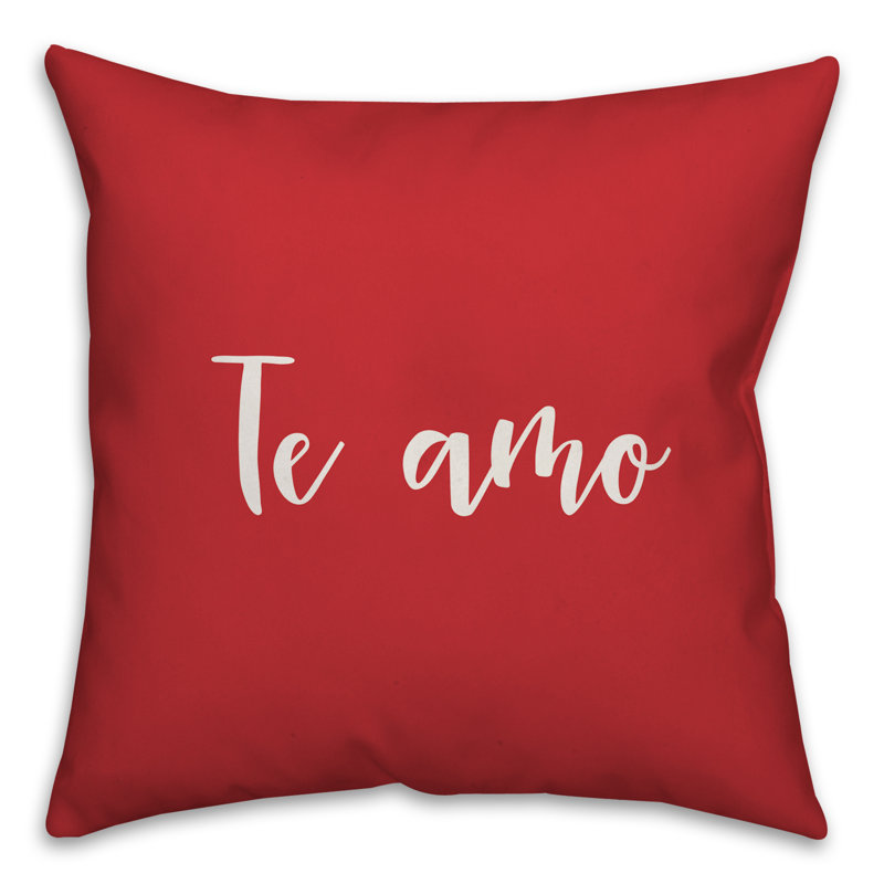 Throw Pillow, Red/White, Throw Pillow
