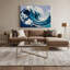 Art mural sur toile Coastal Wave Abstraction Elite-844190662