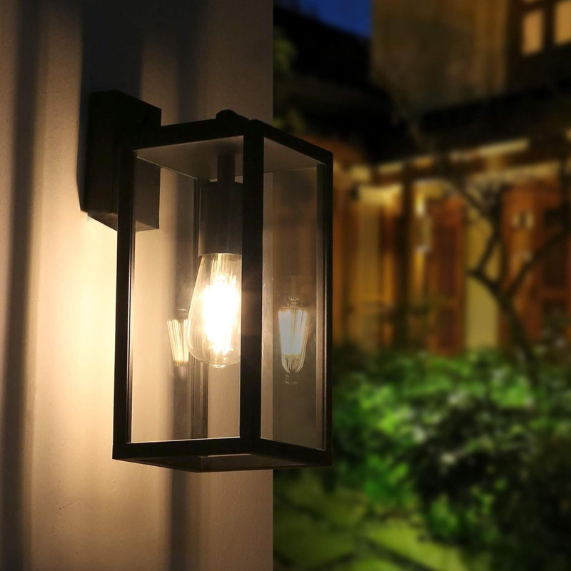 Matte Black 29.5cm H Outdoor Sconce