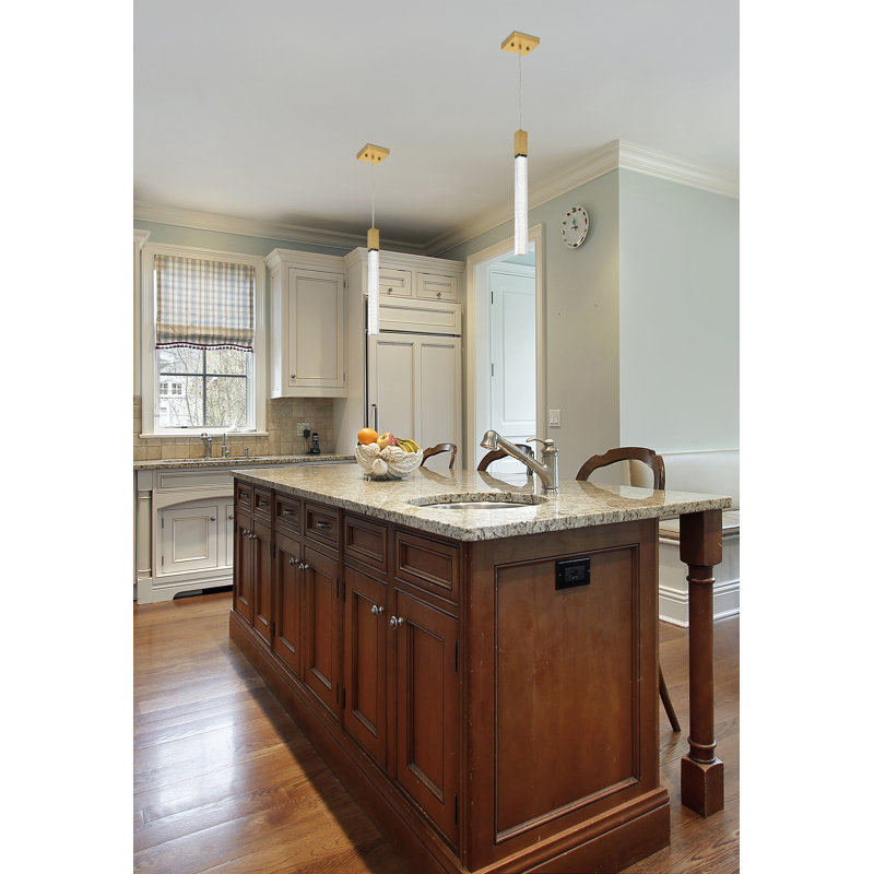 Aliha 1 - Light Single Pendant, Satin Gold