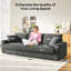 4 Seater Corduroy Sofa-1431803796