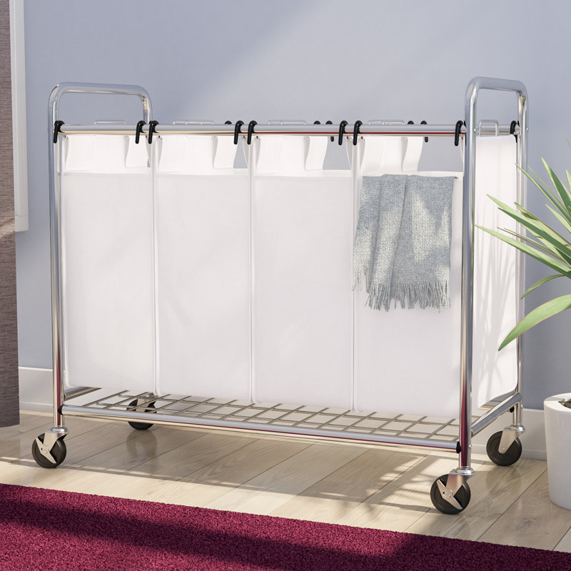 Fabric Rolling Laundry Sorter with Handles