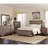 Washed Taupe Queen Panel Bed