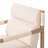 Arbella Upholstered Back Arm Chair in Beige/Natural-1157672184