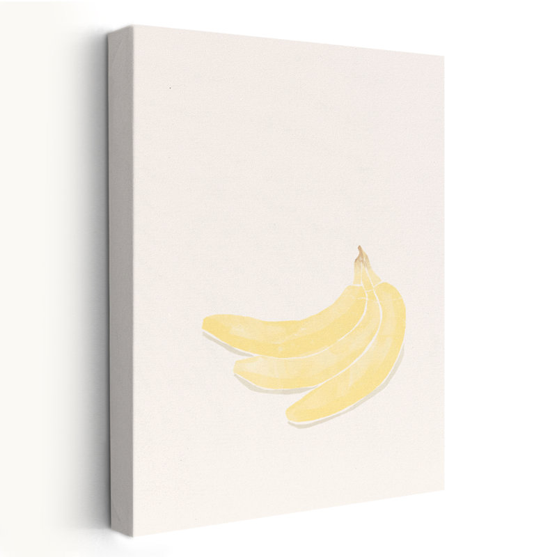 Banane tropicale - nature morte, cuisine, fruits, art tropical, H 24 po x l 16 po