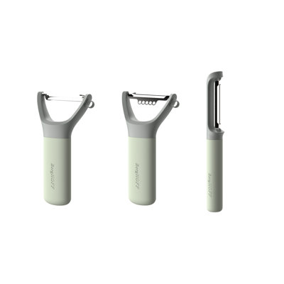 Ensemble de 3 éplucheurs en acier inoxydable BergHOFF Balance, matériau recyclé