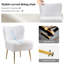 Chaise d'appoint d'appoint avec pieds dorés-1611244173