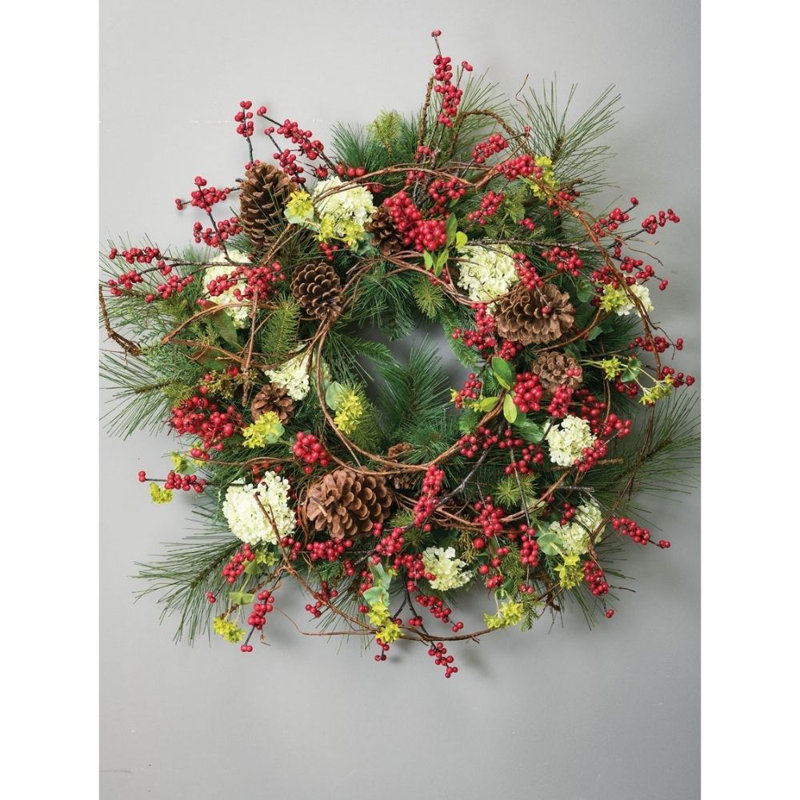 Couronne de pin artificielle 24 po