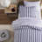 Tommy Hilfiger Campus Stripe Reversible Blue Comforter Bonus Set-125088619-125088615