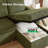 U Shape Sofa Bed,105" Sectional Sleeper Sofa with Pull Out Bed, Pull Out Sleeper Couch with Chaise Lounge, and Linen Reversible Chaise Sectionals for Living Room -1160156556