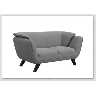 Nayeli Boucle Loveseat With Pocket Coil Support And Durable Wood Frame & Legs, For Stylish Comfort