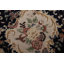 Tapis bleu marine à motif floral Agra 6 x 9