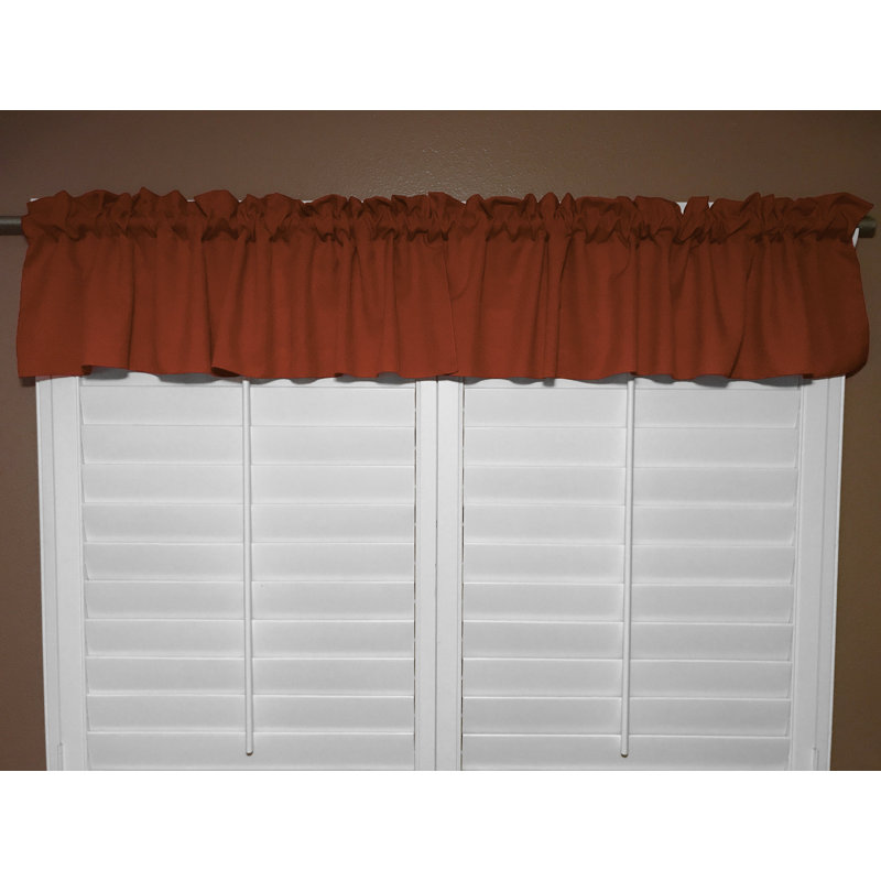 Cantonnière sur mesure l 58 po Pastorella, L 58 po x L 18 po, Rouille de cuivre
