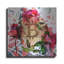 Luxe métal Art «Bitcoin Floral Inspiration 1» par I «Bitcoin Floral Inspiration 1» par Irena Orlov