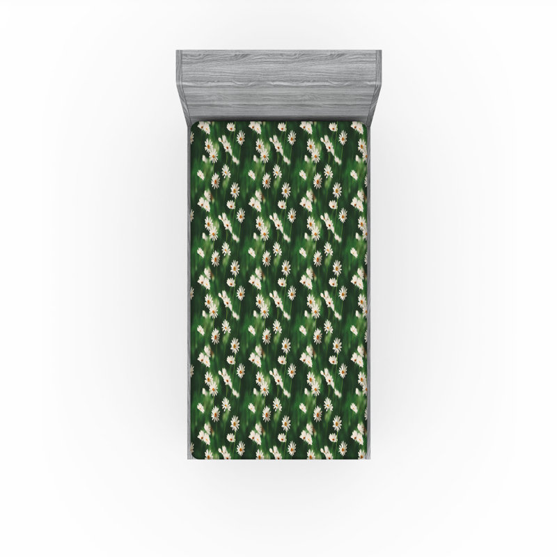Drap-housse de camomille Ambesonne, Drap-housse de taille simple