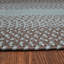 Tapis ovale intérieur / extérieur en polypropylène tissé à la machine gris perle Cape Eden-95763901