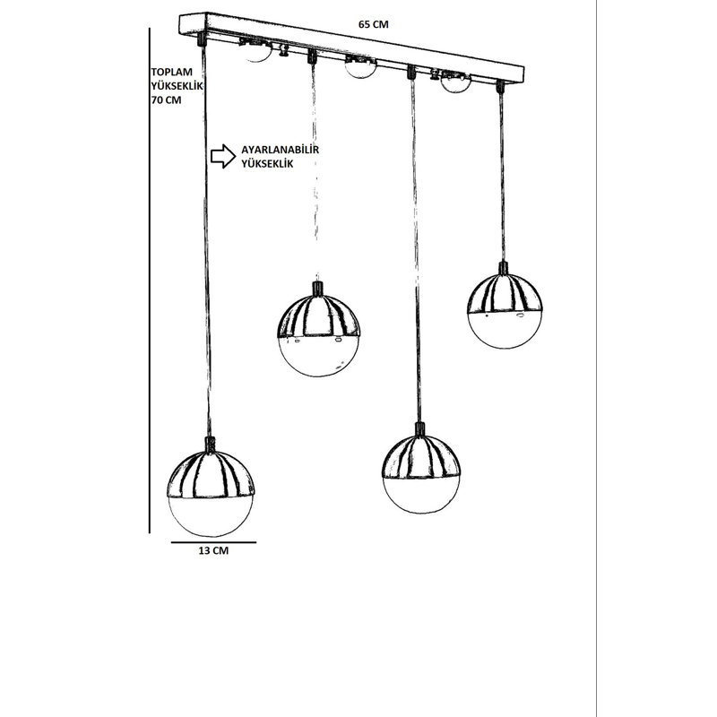 Chandle Chandelier, Chrome