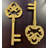Small Gold Keys Statue
