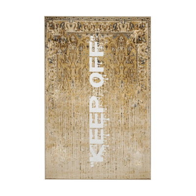 Written Collection Never Give Up You Can Do It Text Patterned Creative Modern Decorative Rug