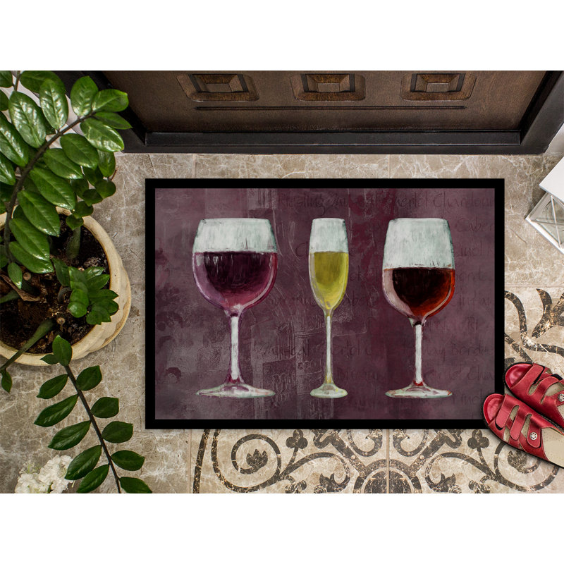 Hazlett Non-Slip Indoor Doormat, Rectangle 2' x 3'
