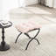 Moderne, rose, chaise de lecture avec, confortable, stable, poche de rangement latérale en coton PP, décoration de salon