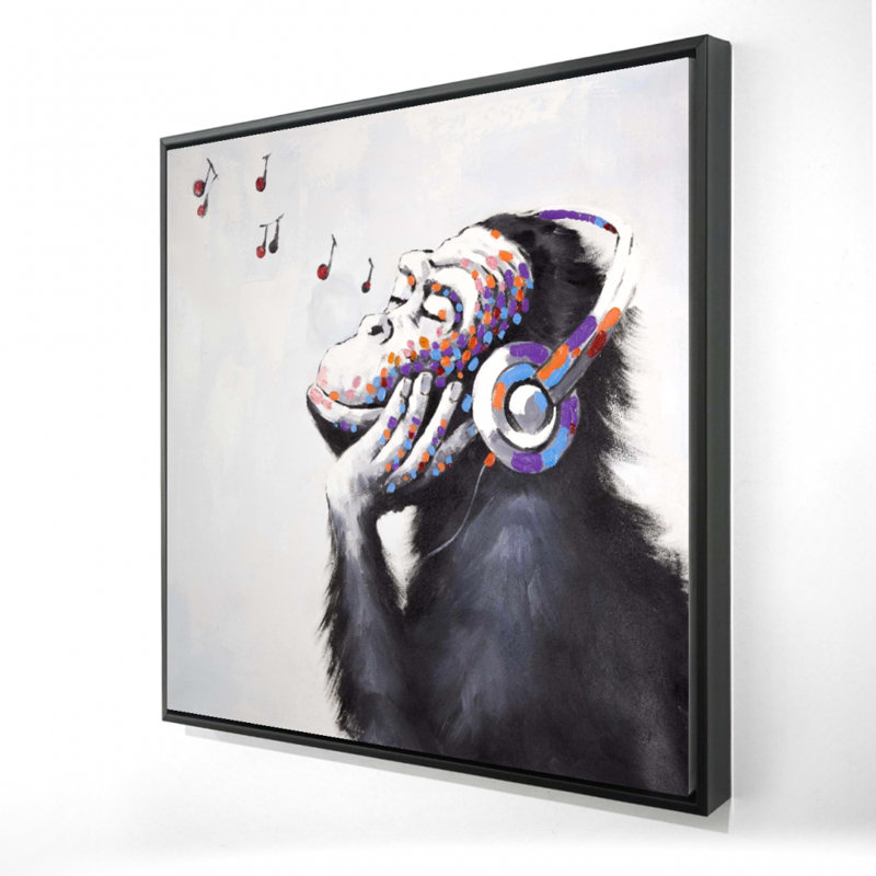 «Monkey Listening Music»