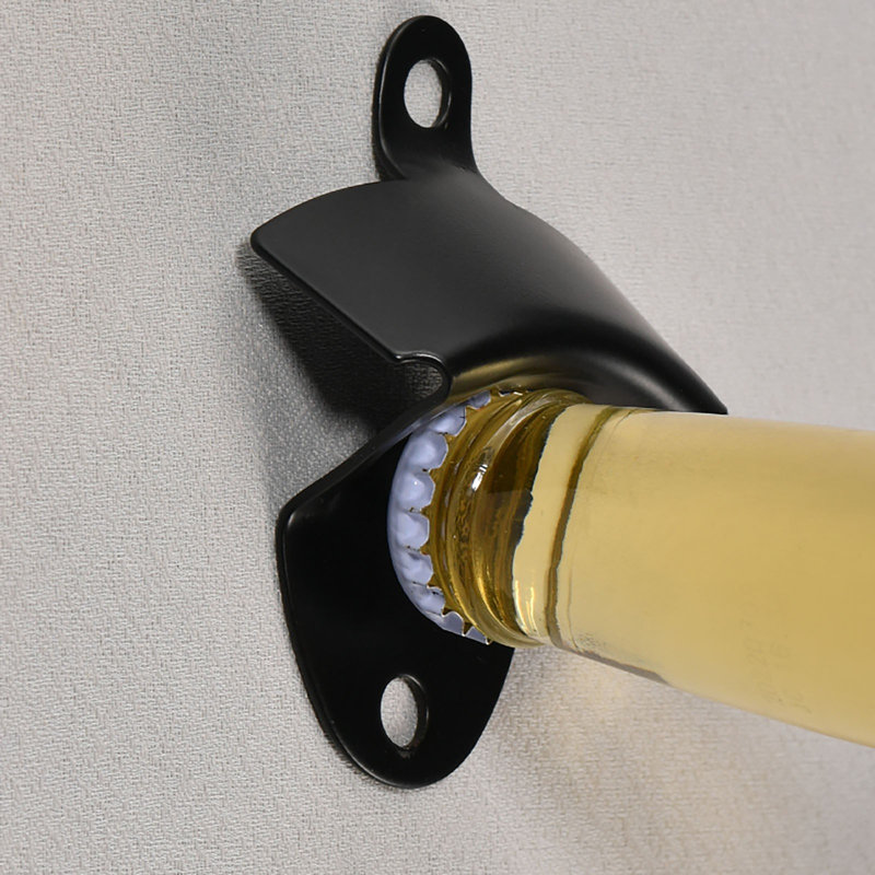 Ouvre-bouteille mural pour bouteille d'eau, Black