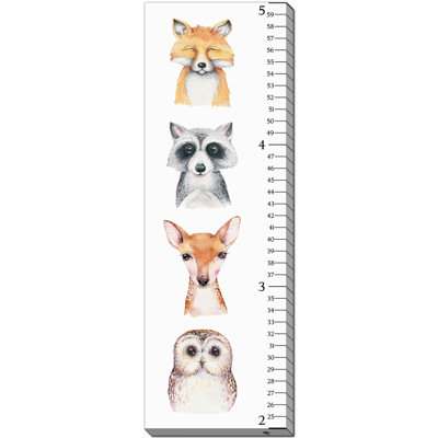 Tableau de croissance des animaux de la forêt