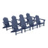 Outdoor Poly Adirondack Chair (Set Of 8)