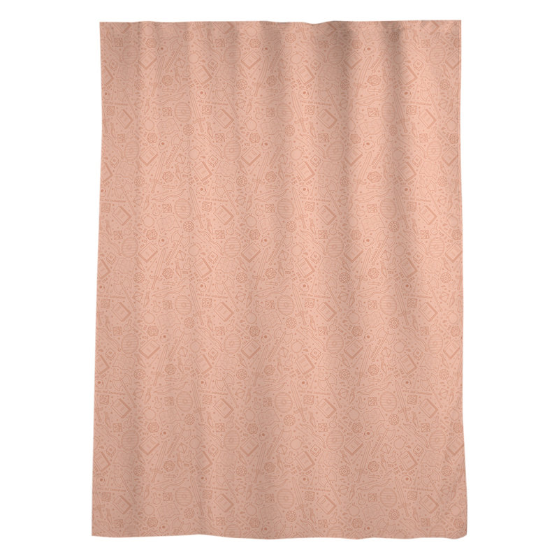 Panneau de rideau simple avec passe-tringle rpg window Avicia, Orange