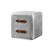 Industrial Aluminum End Table