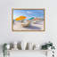 «South Beach Miami Beach Chairs II» par Richard, reproduction d'art sur toile encadrée argentée-112655004