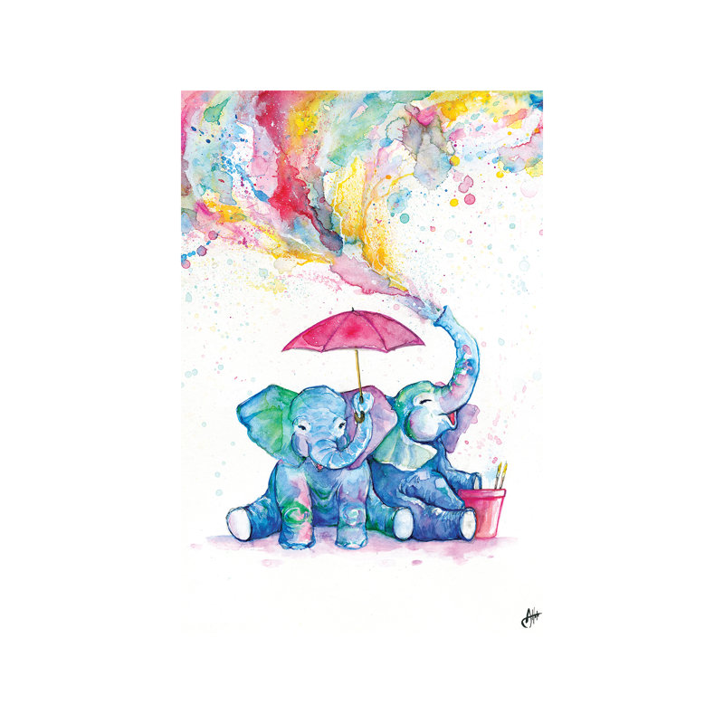 Double Trouble by Marc Allante - Wrapped Canvas Painting, 66.04 cm H x 45.72 cm W x 1.91 cm D