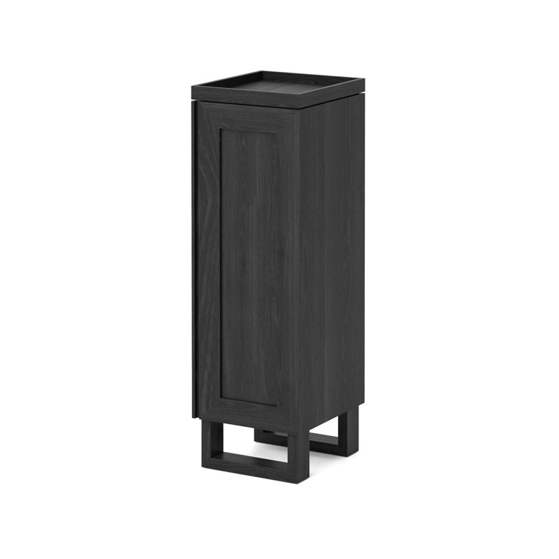 Mendocino Solid Wood Bathroom Cabinet, Dark Oak
