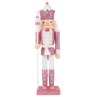 Christmas Nutcracker Traditional Wooden Nutcracker Pink Nutcracker Ornament